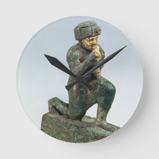 Hammurabi, king of Babylon, praying before a sacre Runde Wanduhr (Vorderseite)