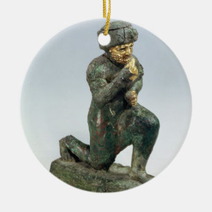 Hammurabi, König von Babylon, betend vor einem Keramikornament