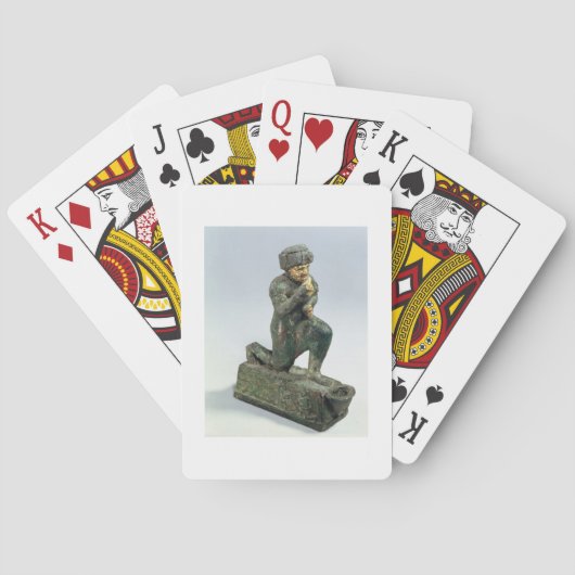 Hammurabi, König von Babylon, betend vor einem Spielkarten (Rückseite)