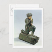 Hammurabi, König von Babylon, betet vor einem Heil Postkarte (Vorne/Hinten)