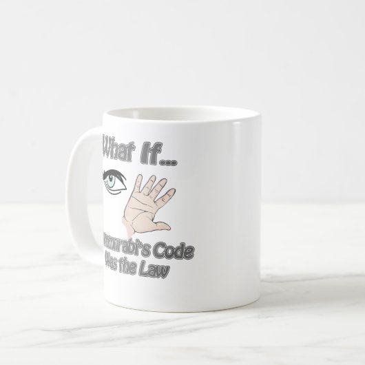 Hammurabis Code Kaffeetasse (Vorderseite Links)