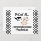 Hammurabis Code Postkarte (Vorne/Hinten)