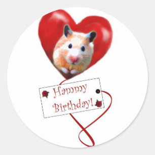 Hammy Birthday Stickers