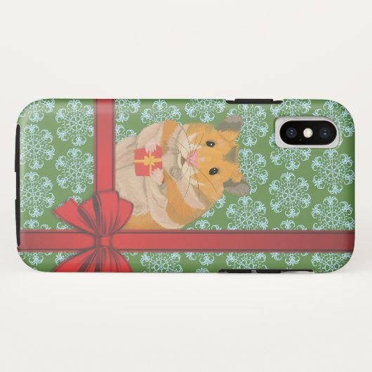 Hammy Christmas Hamster Case-Mate iPhone Hülle (Rückseite (Horizontal))