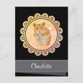 Hammy Christmas Hamster Feiertagspostkarte