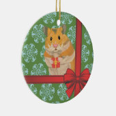 Hammy Christmas Hamster Keramik Ornament (Rechts)