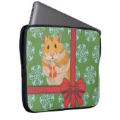Hammy Christmas Hamster Laptopschutzhülle (Vorne Rechts)