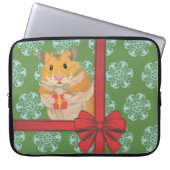 Hammy Christmas Hamster Laptopschutzhülle (Vorderseite)