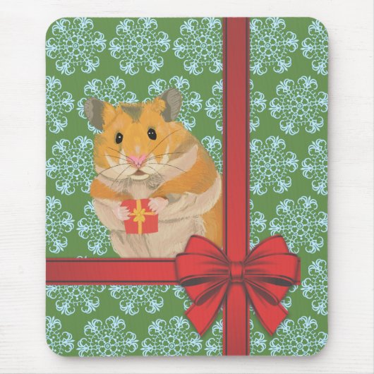 Hammy Christmas Hamster Mousepad (Vorne)