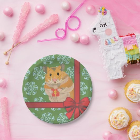 Hammy Christmas Hamster Pappteller (Party)