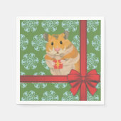 Hammy Christmas Hamster Serviette (Vorderseite)