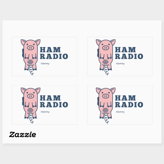 Hammy, Ham Radio Sticker (Blatt)