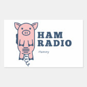 Hammy, Ham Radio Sticker (Vorderseite)
