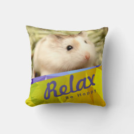 Hammyville - Geo Design des Niedlichen Hamsters Kissen