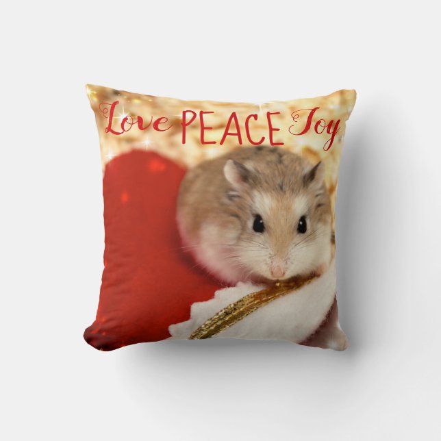 Hammyville - Hamster-Feiertag Kissen (Vorderseite)