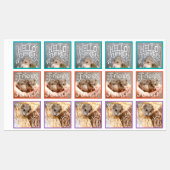 Hammyville - Hamsters Hallo, BESTE FREUNDIN, viele Etiketten (Blatt)