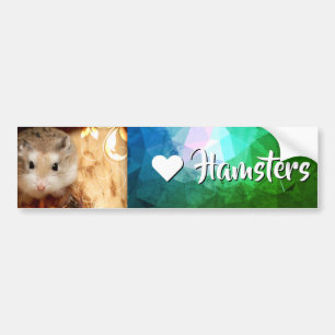 Hammyville - I Liebe Hamster Autoaufkleber