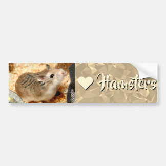 Hammyville - I Liebe Hamster Autoaufkleber