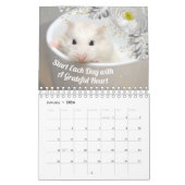 Hammyville - Motivation Niedlich Hamster mit Blume Kalender (Jan 2026)
