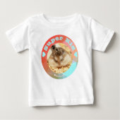 HammyVille - Niedlich Brown White Hamster - Super Baby T-shirt (Vorderseite)