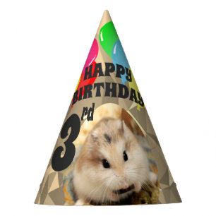 Hammyville - Niedlich Hamster Brown Gemis Partyhütchen