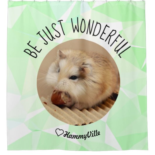 HammyVille - Niedlich Hamster Fresh & Squeeky Clea Duschvorhang (Vorderseite)