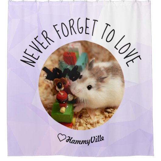 HammyVille - Niedlich Hamster Fresh & Squeeky Clea Duschvorhang (Vorderseite)