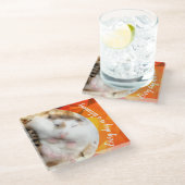 Hammyville - Niedlich Robo Hamster Glasuntersetzer (Schrägansicht)