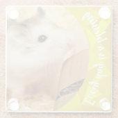 Hammyville - Niedlich Robo Hamster Glasuntersetzer (Rückseite)