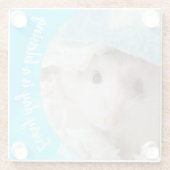 Hammyville - Niedlich Robo Hamster Glasuntersetzer (Rückseite)