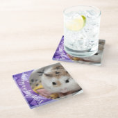 Hammyville - Niedlich Robo Hamster Glasuntersetzer (Schrägansicht)