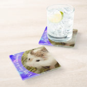 Hammyville - Niedlich Robo Hamster Glasuntersetzer (Schrägansicht)