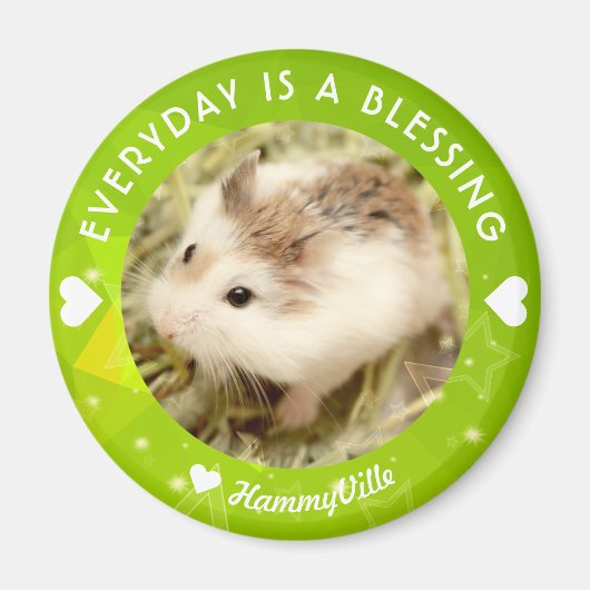 Hammyville - Niedlich Robo Hamster Magnet (Vorne)