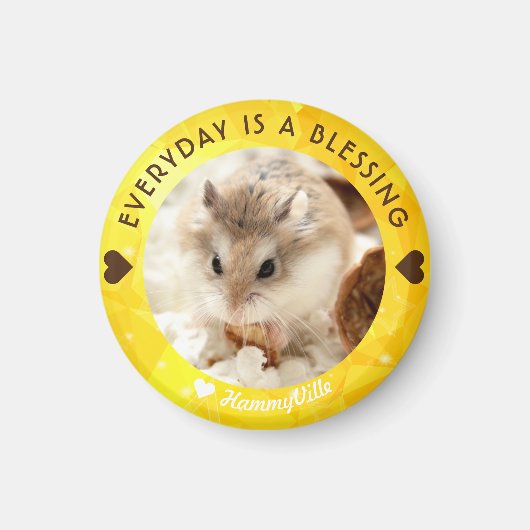 Hammyville - Niedlich Robo Hamster Magnet (Vorne)