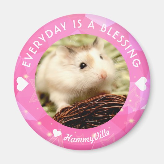 Hammyville - Niedlich Robo Hamster Magnet (Vorne)