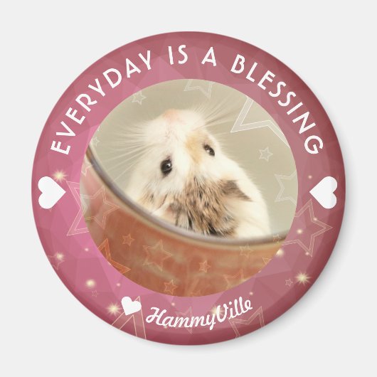 Hammyville - Niedlich Robo Hamster Magnet (Vorne)