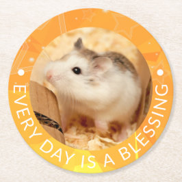 Hammyville - Niedlich Robo Hamster Runder Pappuntersetzer