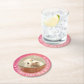 Hammyville - Niedlich Robo Hamster Runder Pappuntersetzer (Vor Ort)