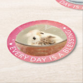 Hammyville - Niedlich Robo Hamster Runder Pappuntersetzer (Angewinkelt)