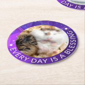 Hammyville - Niedlich Robo Hamster Runder Pappuntersetzer (Angewinkelt)