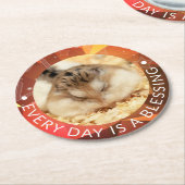 Hammyville - Niedlich Robo Hamster Runder Pappuntersetzer (Angewinkelt)