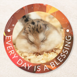 Hammyville - Niedlich Robo Hamster Runder Pappuntersetzer