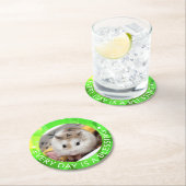 Hammyville - Niedlich Robo Hamster Runder Pappuntersetzer (Vor Ort)