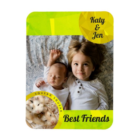 HammyVille - Niedliche Hamster-Freundschaft person Magnet (Vertikal)