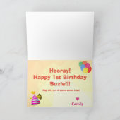 Hammyville - Niedliche Hamster Happy Birthday Card Karte (Innenseite)