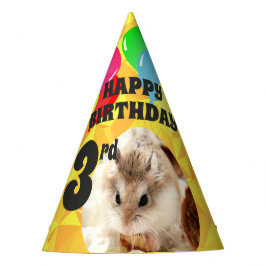 Hammyville - Niedliche Hamstergelbe Edelsteine Partyhütchen