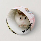 Hammyville - Niedlicher Hamster Button (Vorderseite)