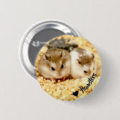 Hammyville - Niedlicher Hamster Button (Vorne & Hinten)