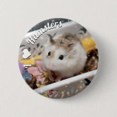 Hammyville - Niedlicher Hamster Button (Vorderseite)
