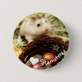 Hammyville - Niedlicher Hamster Button (Vorderseite)